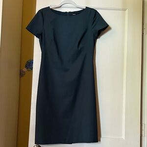 Theory dark green sheath dress